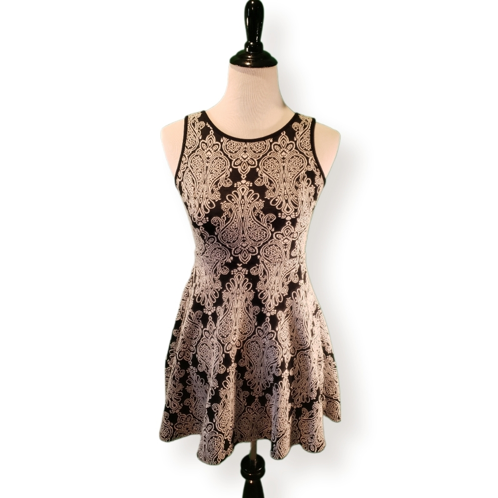 Black and White Damask Dress